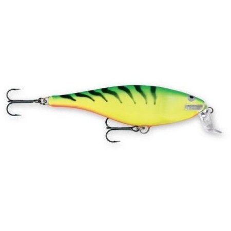 Rapala Super Shad Rap Crankbait, 5 12, 1 58 Oz Firetiger, Floating SSR14FT